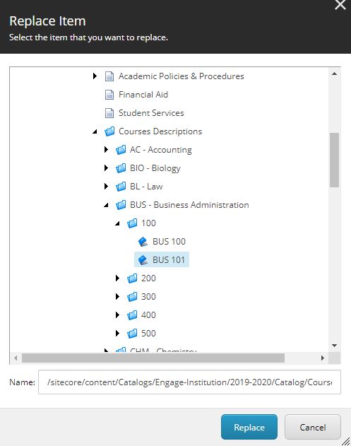 Replace pop up window