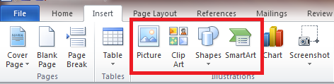 Word_Insert Tab_Insert images