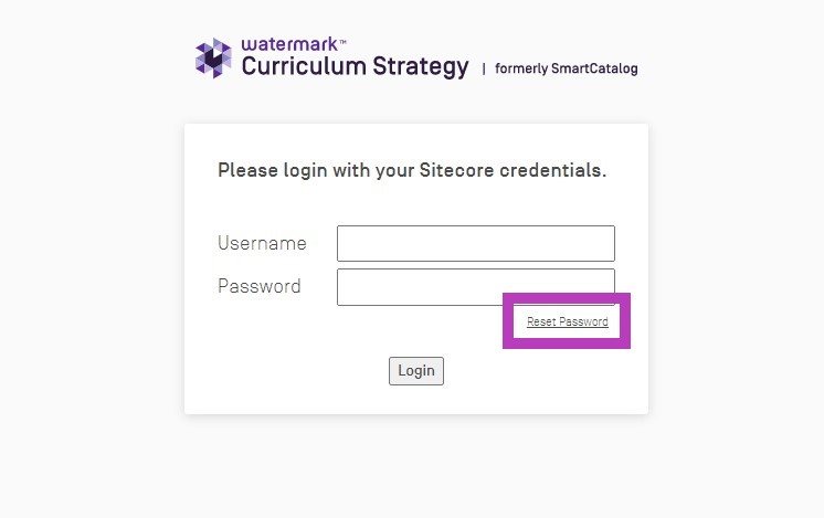 Sitecore Reset Password