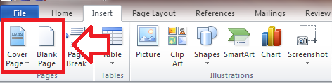 Word_Insert Tab_CoverBlank Page